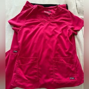 Cherokee Women's Pink Scrub Top